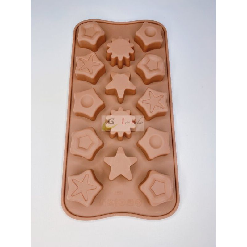 GENERICO - Molde Silicona Para Chocolate Estrellas