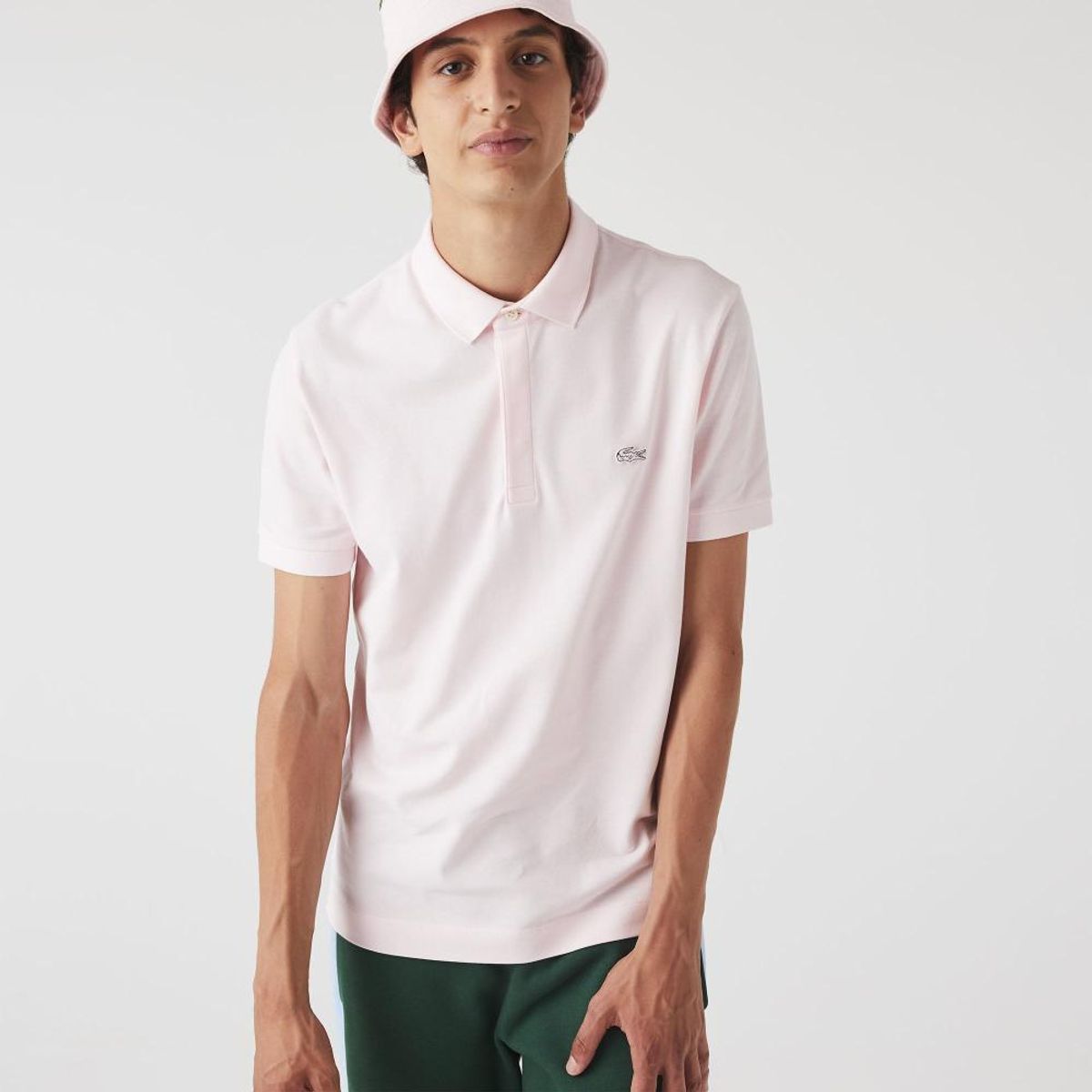 LACOSTE - Polera Polo Algodón Hombre Lacoste PH5522 Rosa