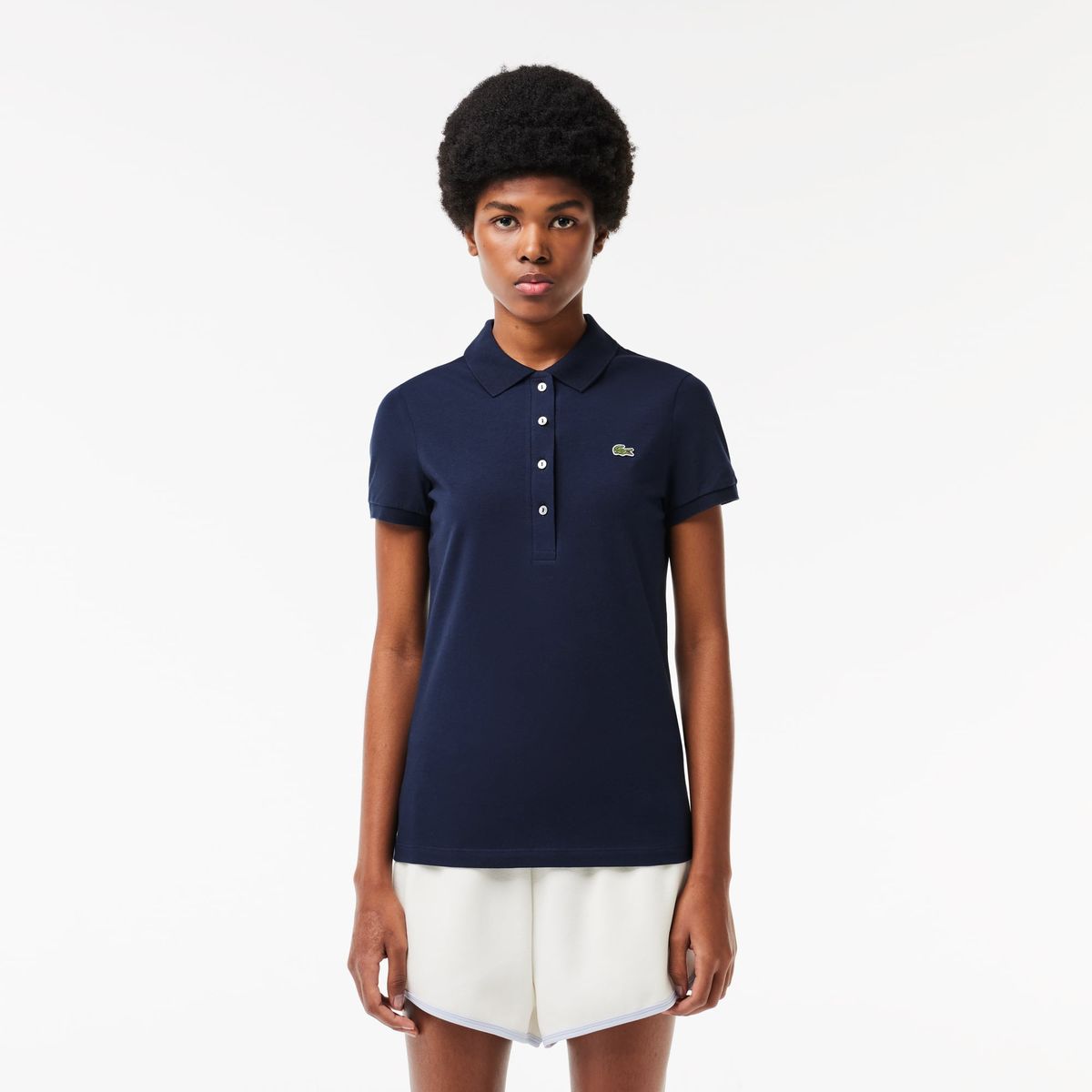 LACOSTE - Polera Lacoste DF3443 Mujer Azul marino LACOSTE