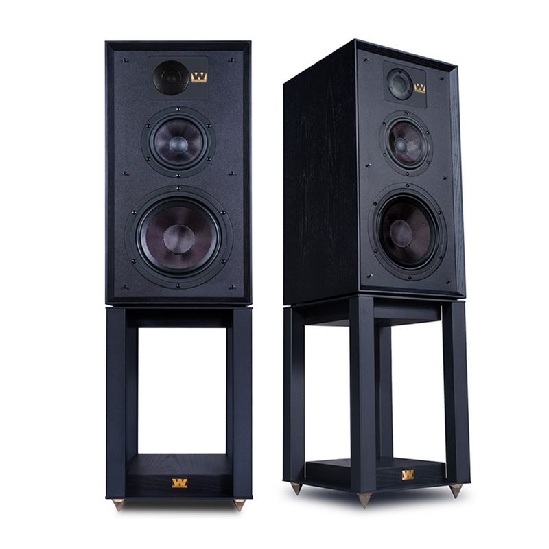 WHARFEDALE - Parlante Bookshelf Con Pedestal Wharfedale Linton Stand