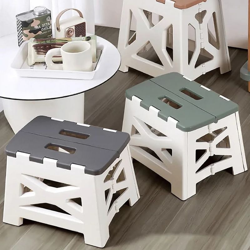 GENERICO - Piso Plegable Taburete Banquito Portátil Escala 31x21x27