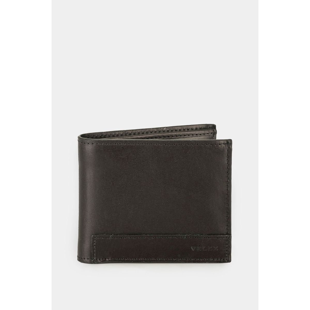 VELEZ - Vélez Kit Billetera Y Llavero Boyeros De Cuero Liso  Negro