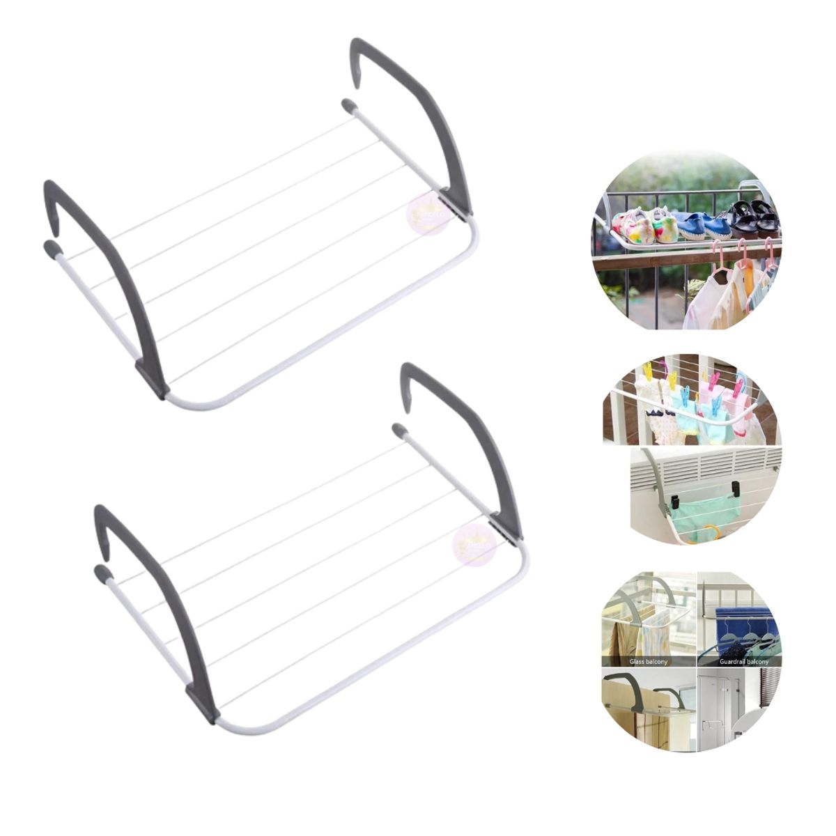 GENERICO - Tendedero Plegable Colgador De Ropa Para Liviano Pack 2