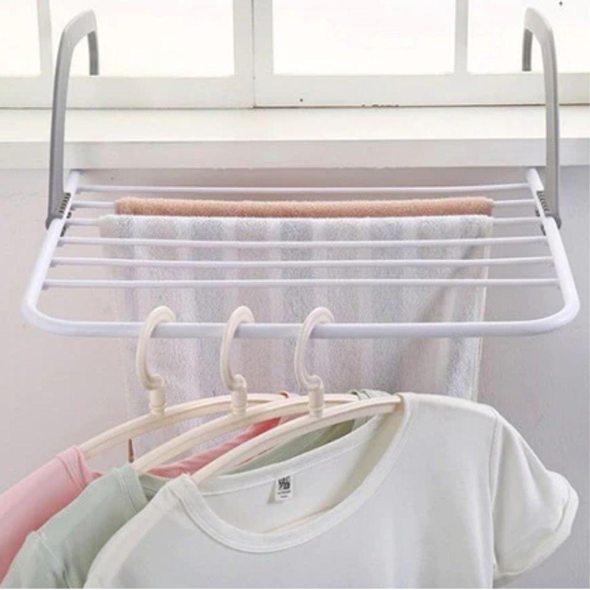 GENERICO - Tendedero Plegable Colgador De Ropa Para Liviano Pack 2