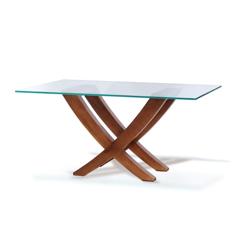 LATAM HOME - Mesa Comedor Latam Home Alicante Rectangular Vidrio Templado