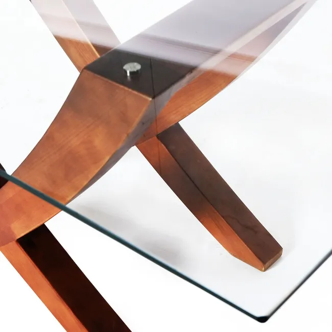 LATAM HOME - Mesa Comedor Latam Home Alicante Rectangular Vidrio Templado