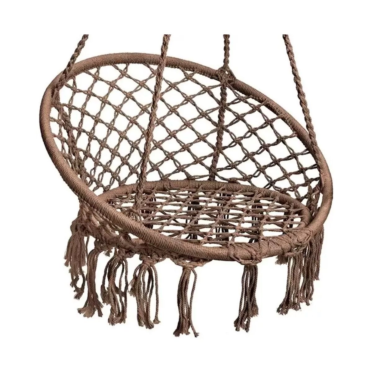 GENERICO - Silla Hamaca Colgante Columpio Terraza Jardín Marron