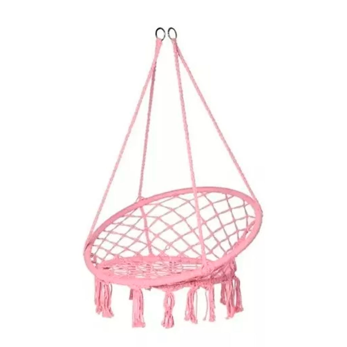 GENERICO - Silla Hamaca Colgante Columpio Terraza Jardín Rosado