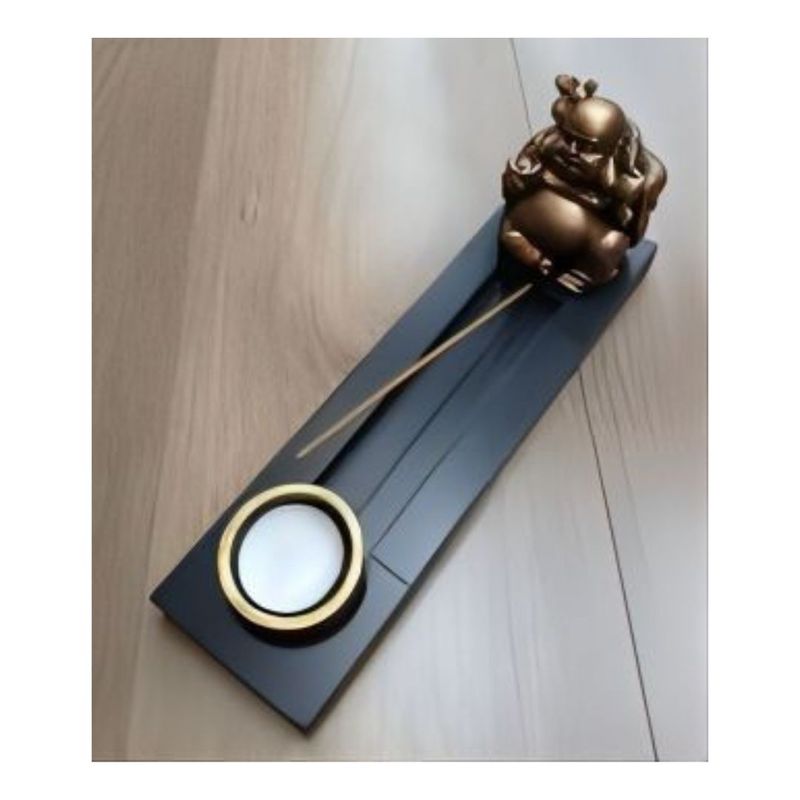 GENERICO - Porta Velas e Incienso Buda 24 cm