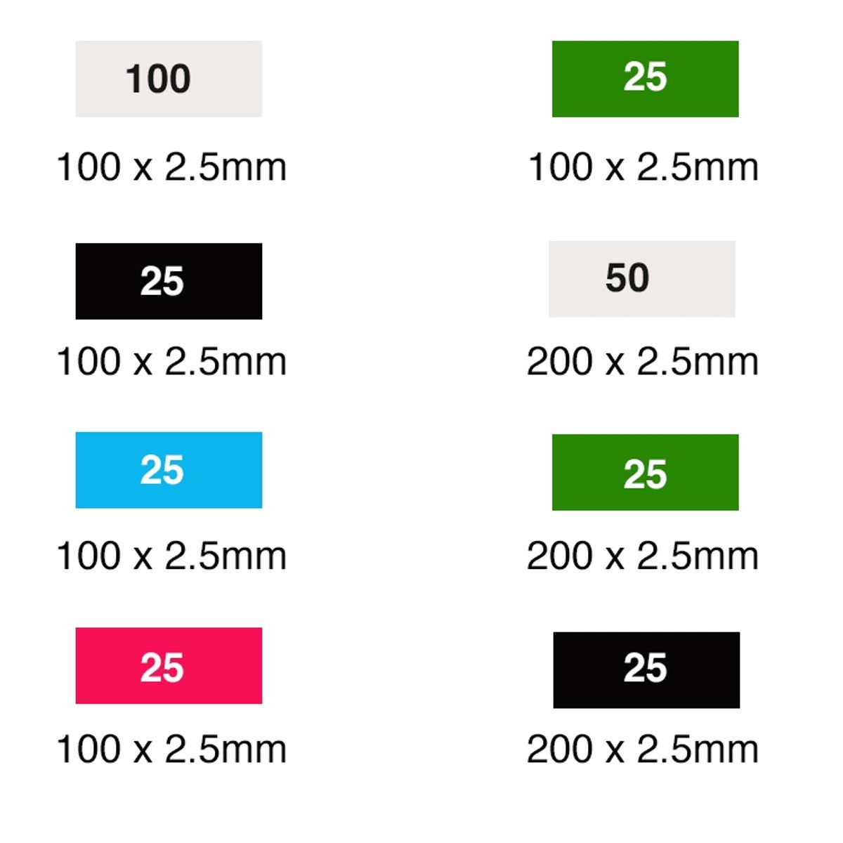 MACROTEL - Amarra Cables plásticas colores 300 unidades