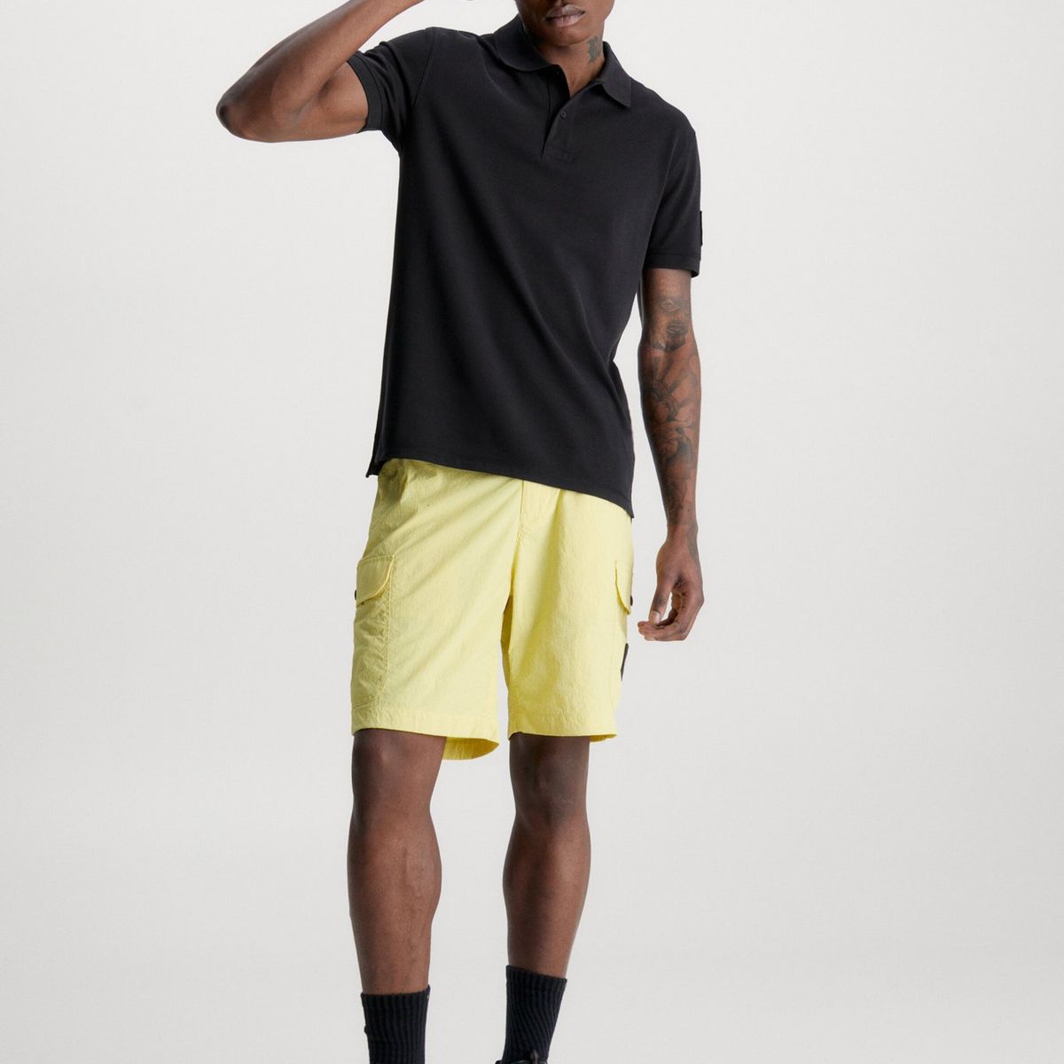 CALVIN KLEIN - Polo Hombre Badge Negro Calvin Klein