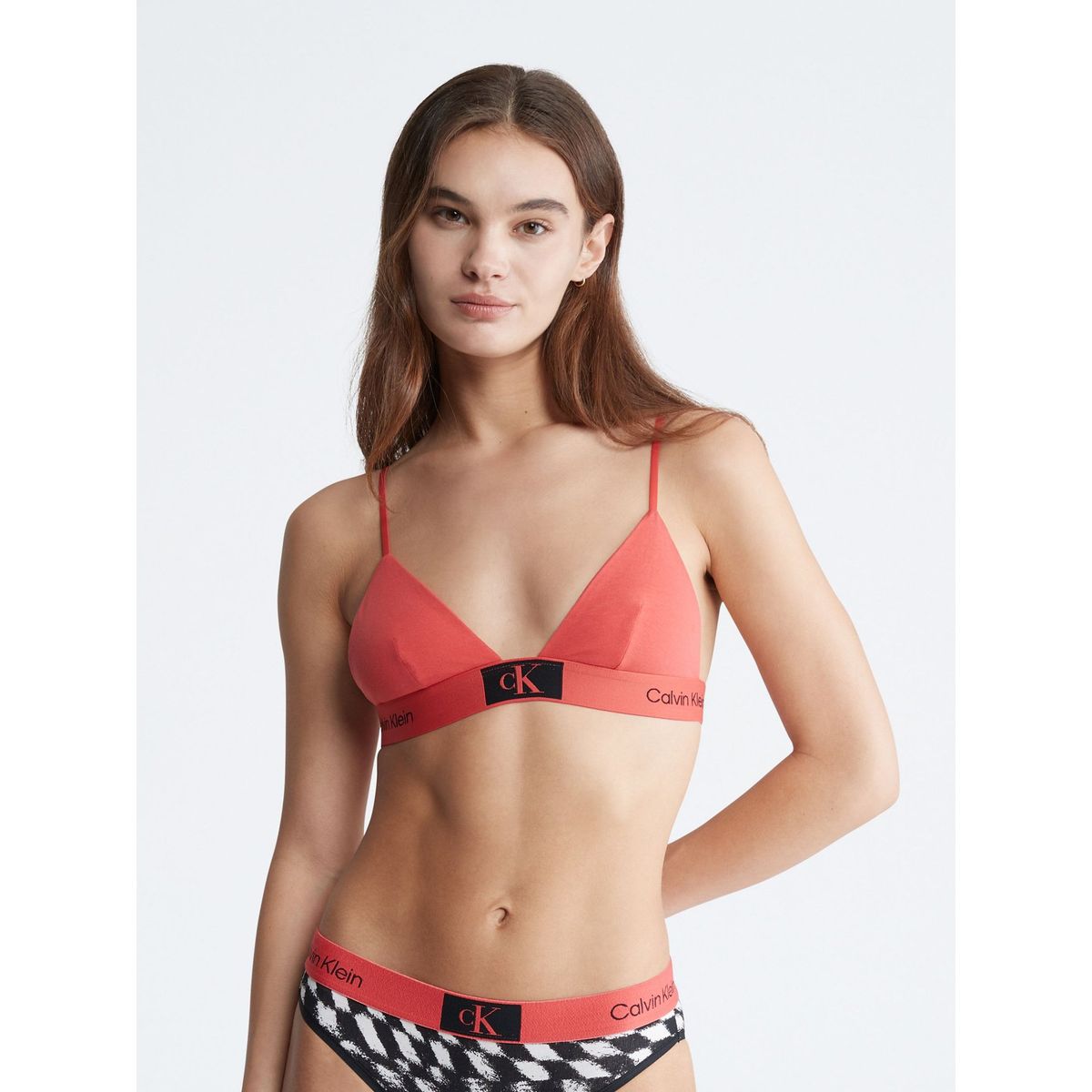 CALVIN KLEIN - Bralette Triángulo 1996 Unlined Naranja Calvin Klein