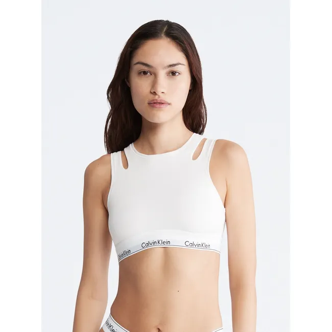 CALVIN KLEIN - Bralette CK Deconstructed Blanco Calvin Klein