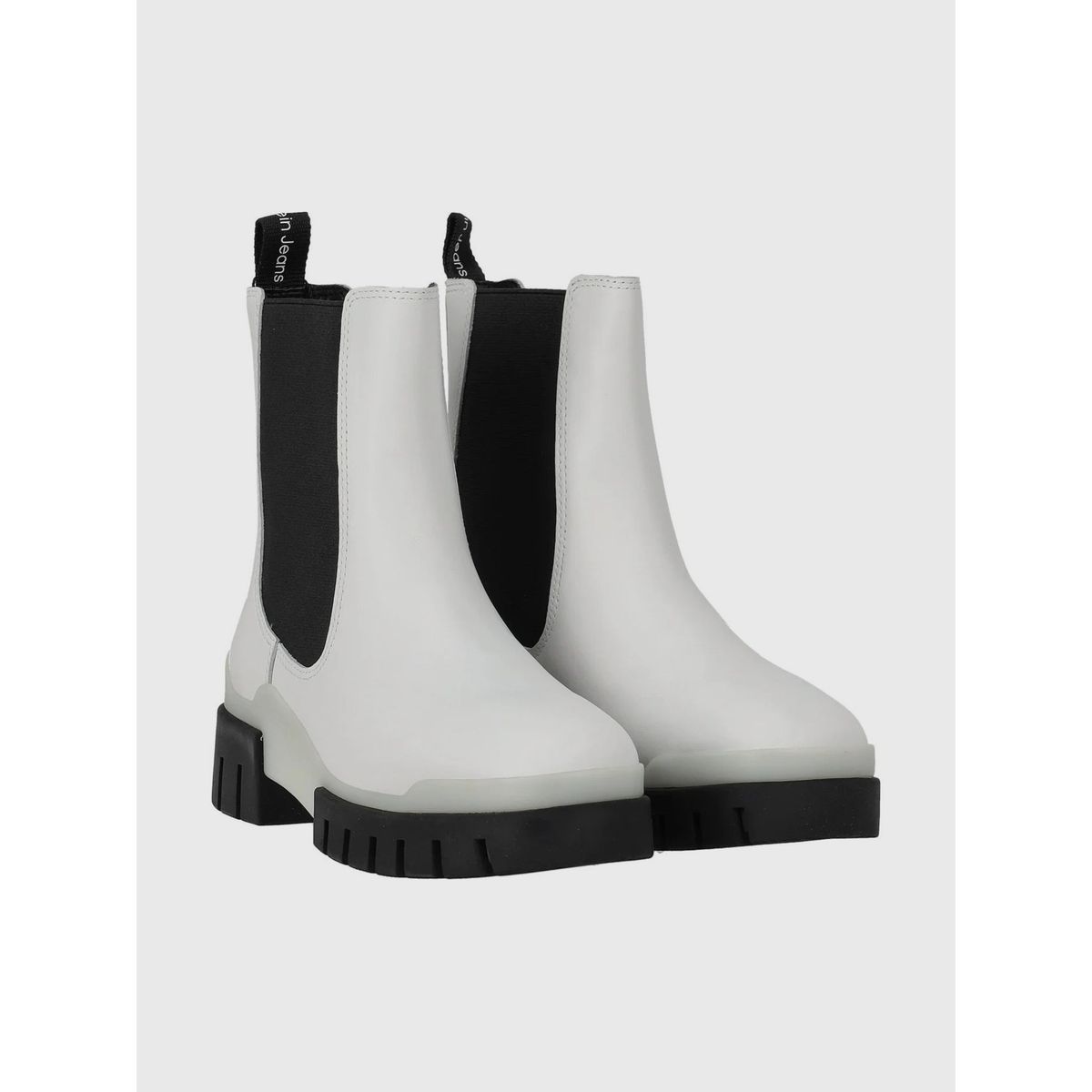 CALVIN KLEIN - Botas Combat Chelsea De Cuero Multicolor Calvin Klein