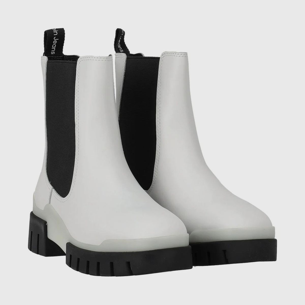 CALVIN KLEIN - Botas Combat Chelsea De Cuero Multicolor Calvin Klein