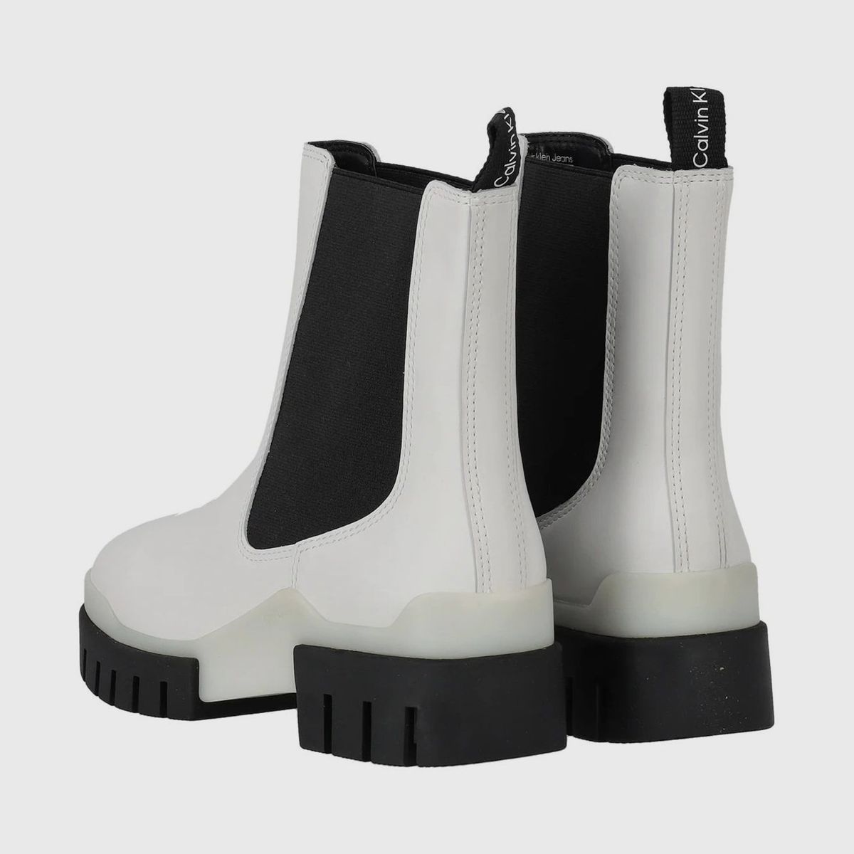 CALVIN KLEIN - Botas Combat Chelsea De Cuero Multicolor Calvin Klein