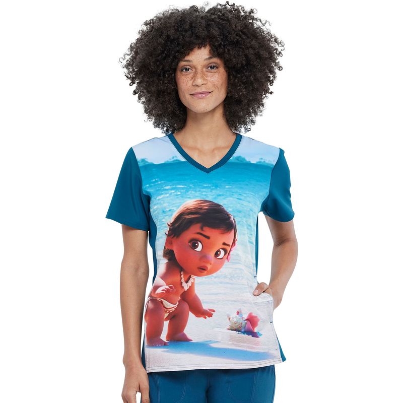 TOONIFORMS - TOP CLÍNICO ESTAMPADO MUJER TOONIFORMS DISNEY TF627 MHBM