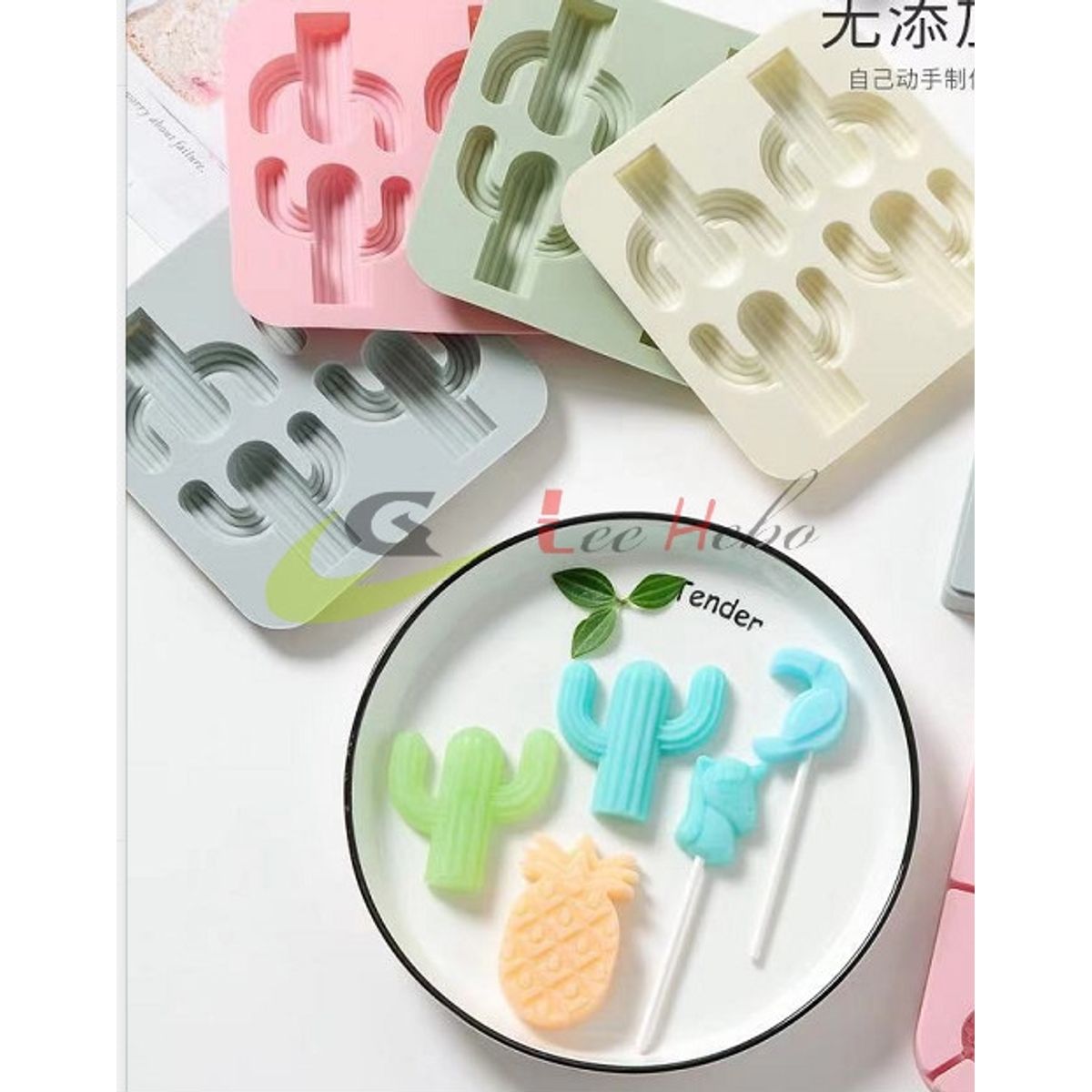 GENERICO - Molde Silicona Para Chocolate Forma Cactus