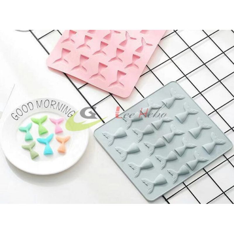 GENERICO - Molde Silicona Para Chocolate Forma Colas De Sirena