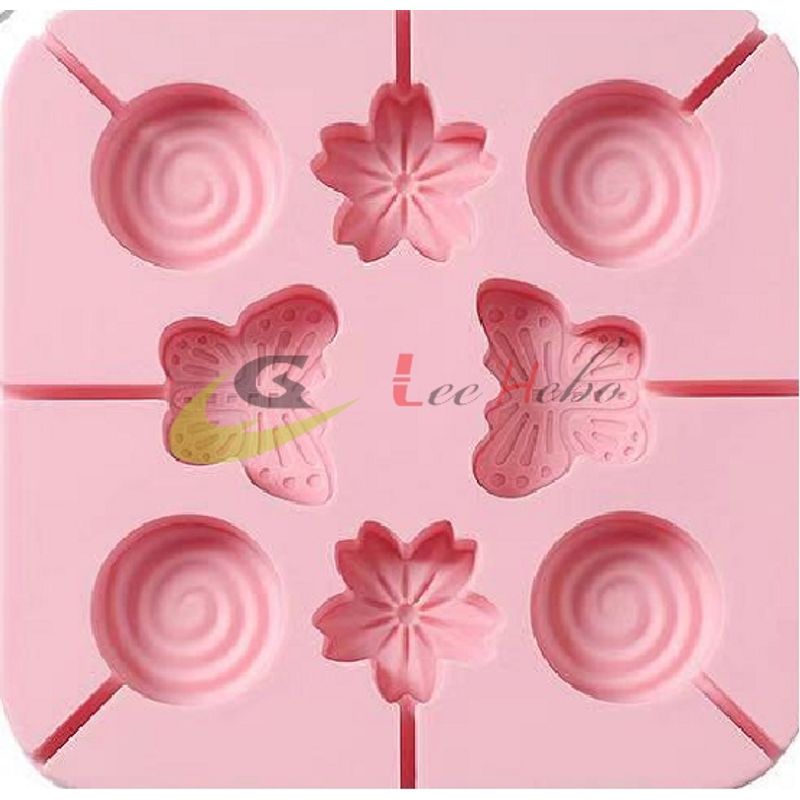 GENERICO - Molde Silicona Para Chocolate Forma Paletas Mariposas-Flor