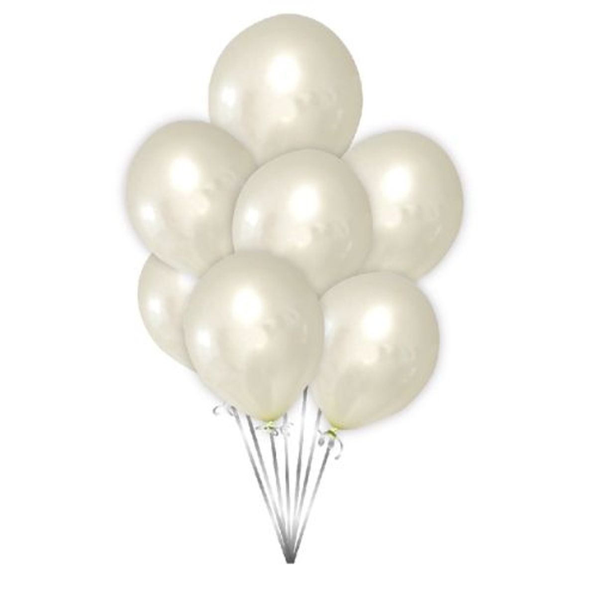 GENERICO - Globos Latex 25 Cm 10 Unidades Color Blanco