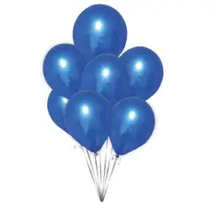 GENERICO - Globos Color Azul Latex 50 Unidades 30 Cm