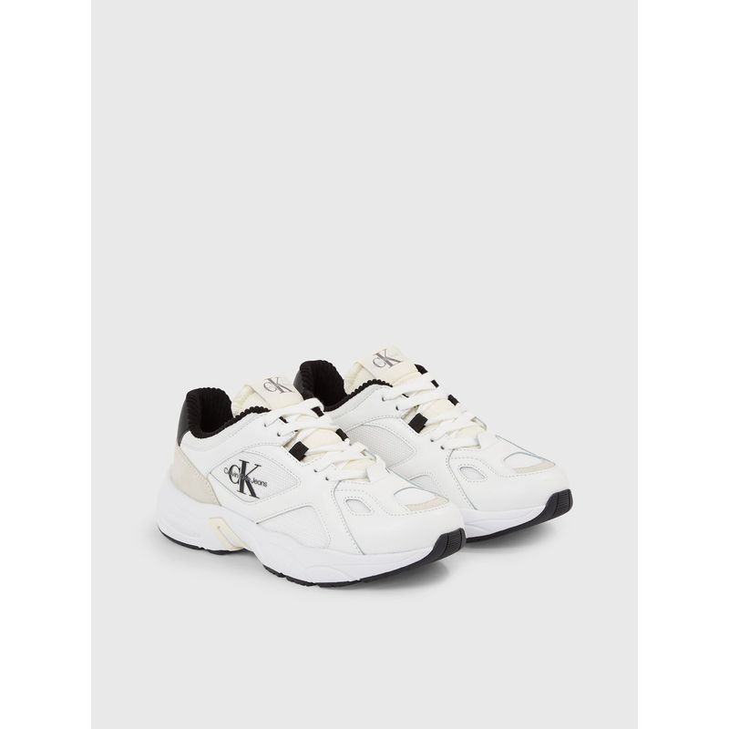 CALVIN KLEIN - Zapatilla Retro Runner Lace Up Lth Mix W Multicolor Calvin Klein