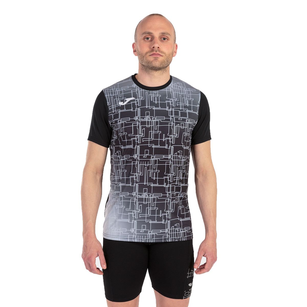 JOMA - Polera Deportiva Hombre Elite VIII Negra Joma