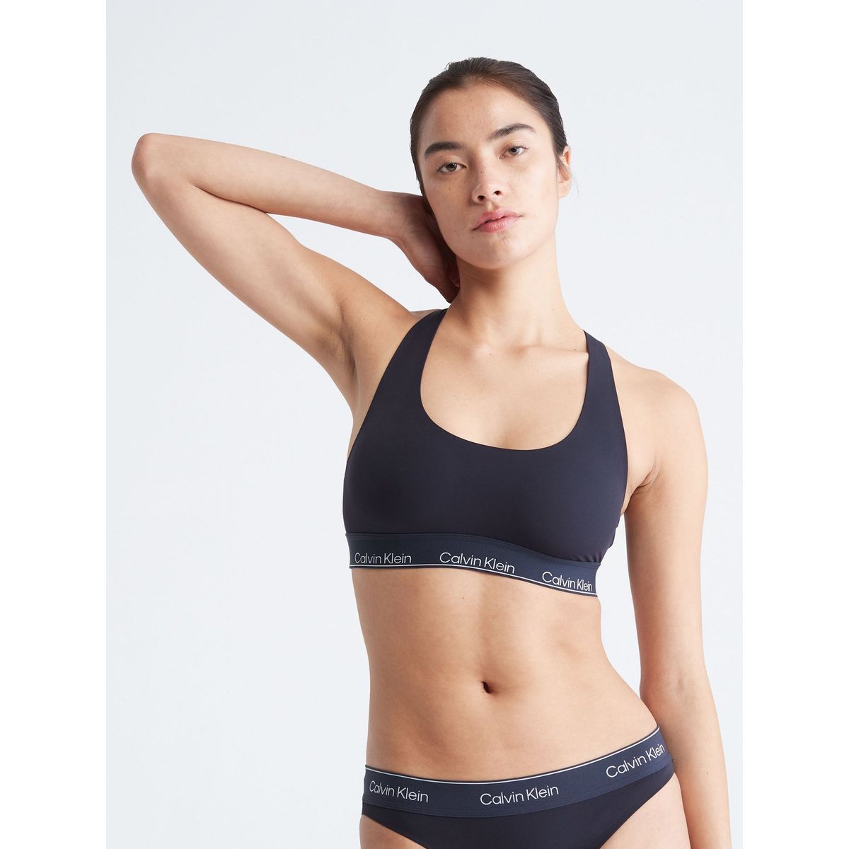 CALVIN KLEIN - Bralette Modern Performance Unlined Negro Calvin Klein