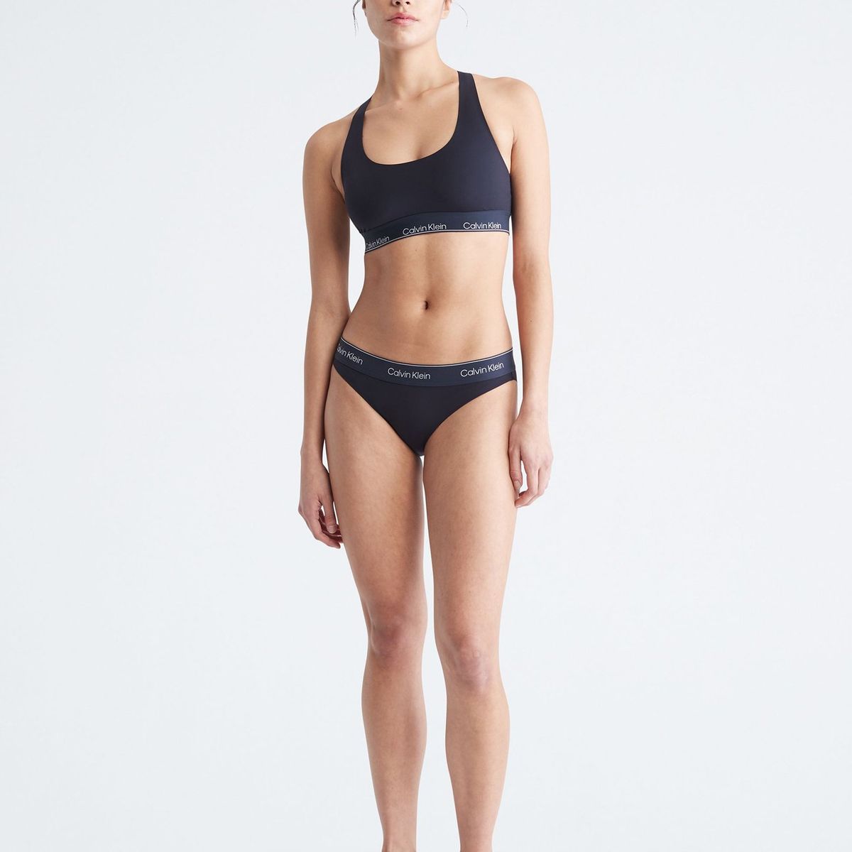 CALVIN KLEIN - Bralette Modern Performance Unlined Negro Calvin Klein