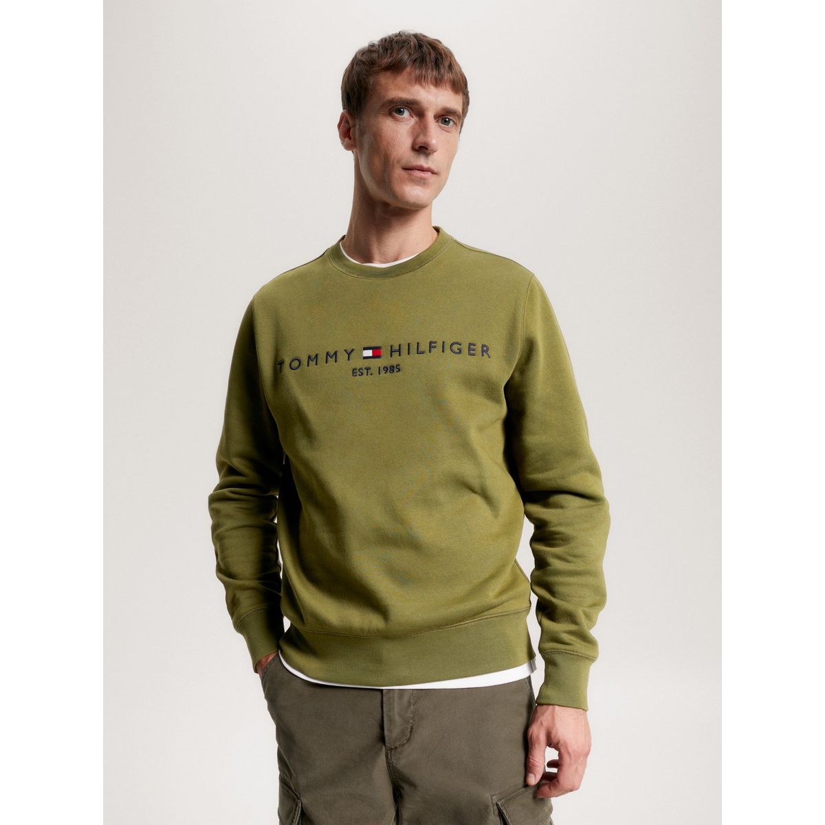 TOMMY HILFIGER - Polerón Established 1985 Verde Tommy Hilfiger