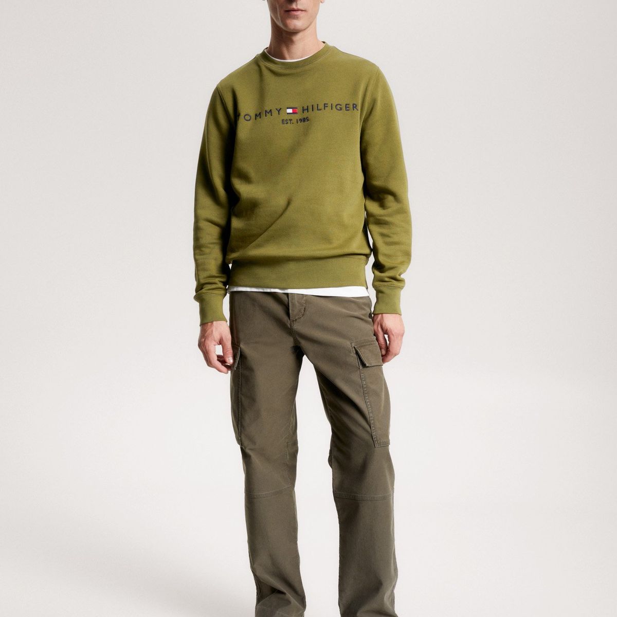 TOMMY HILFIGER - Polerón Established 1985 Verde Tommy Hilfiger