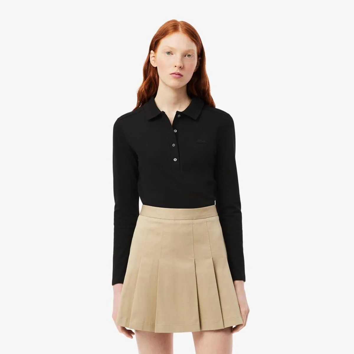 LACOSTE - Polera Polo Manga Larga Mujer PF5464