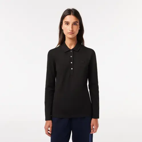 LACOSTE - Polera PF5464 Mujer Negro