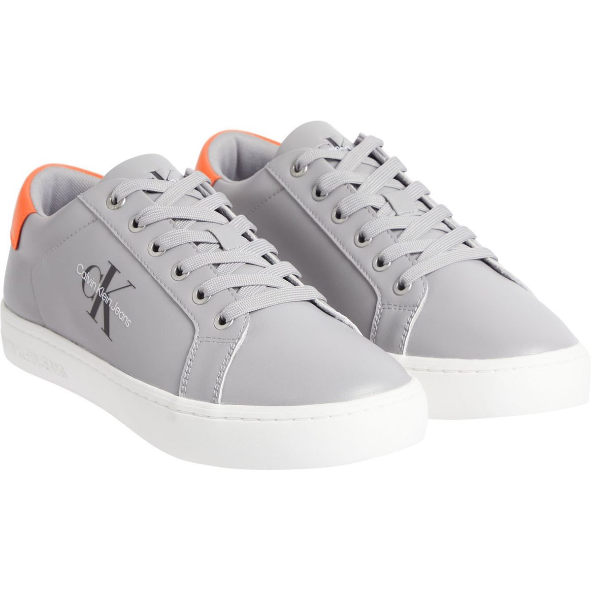 CALVIN KLEIN - Zapatilla Classic Cupsole Lace Up Low Gris Calvin Klein