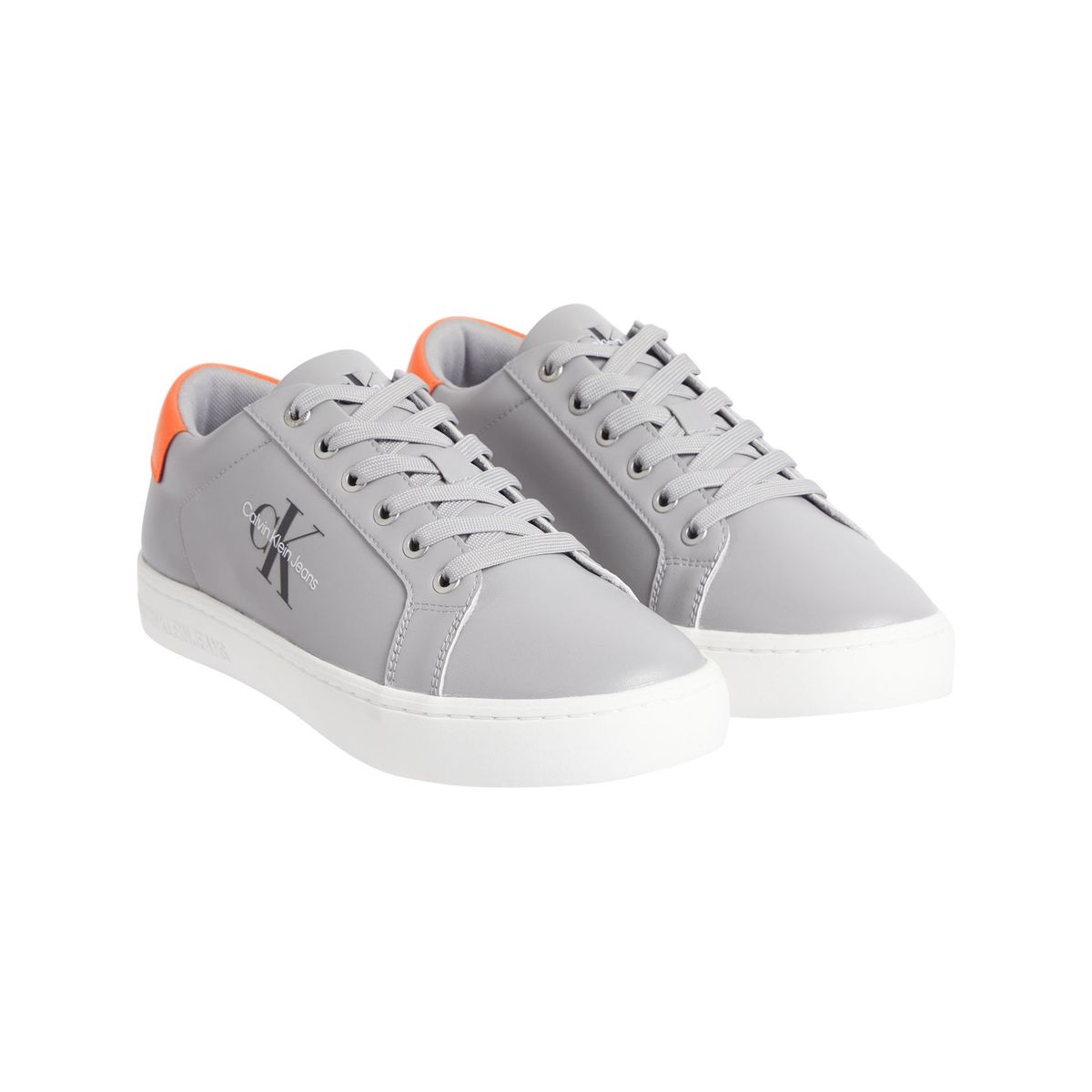 CALVIN KLEIN - Zapatilla Classic Cupsole Lace Up Low Gris Calvin Klein