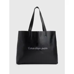 CALVIN KLEIN - Cartera Sculpted Slim Tote Negro