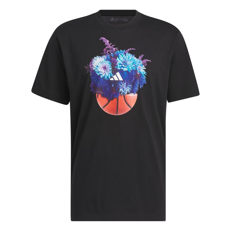 ADIDAS - Polera Hoops Floral Estampada