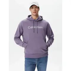 CALVIN KLEIN - Polerón con Gorro Comfort Morado
