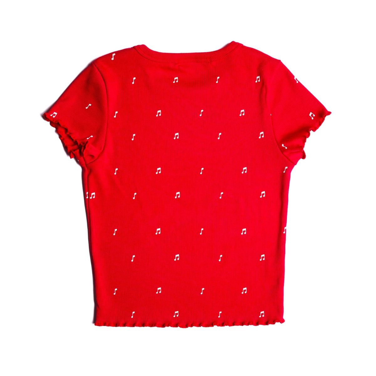 CACAO - Polera Adel Regular Basic Print Rojo Cacao