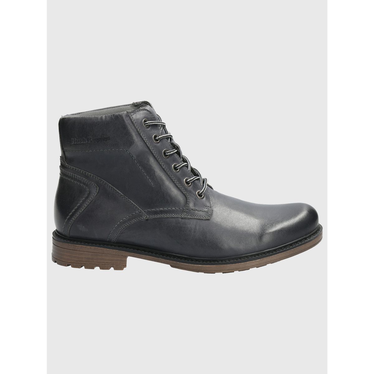 HUSH PUPPIES - Botin Cuero Hombre Quero Gris HUSH PUPPIES.
