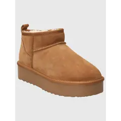 HUSH PUPPIES - Botin Cuero Mujer Ash Café