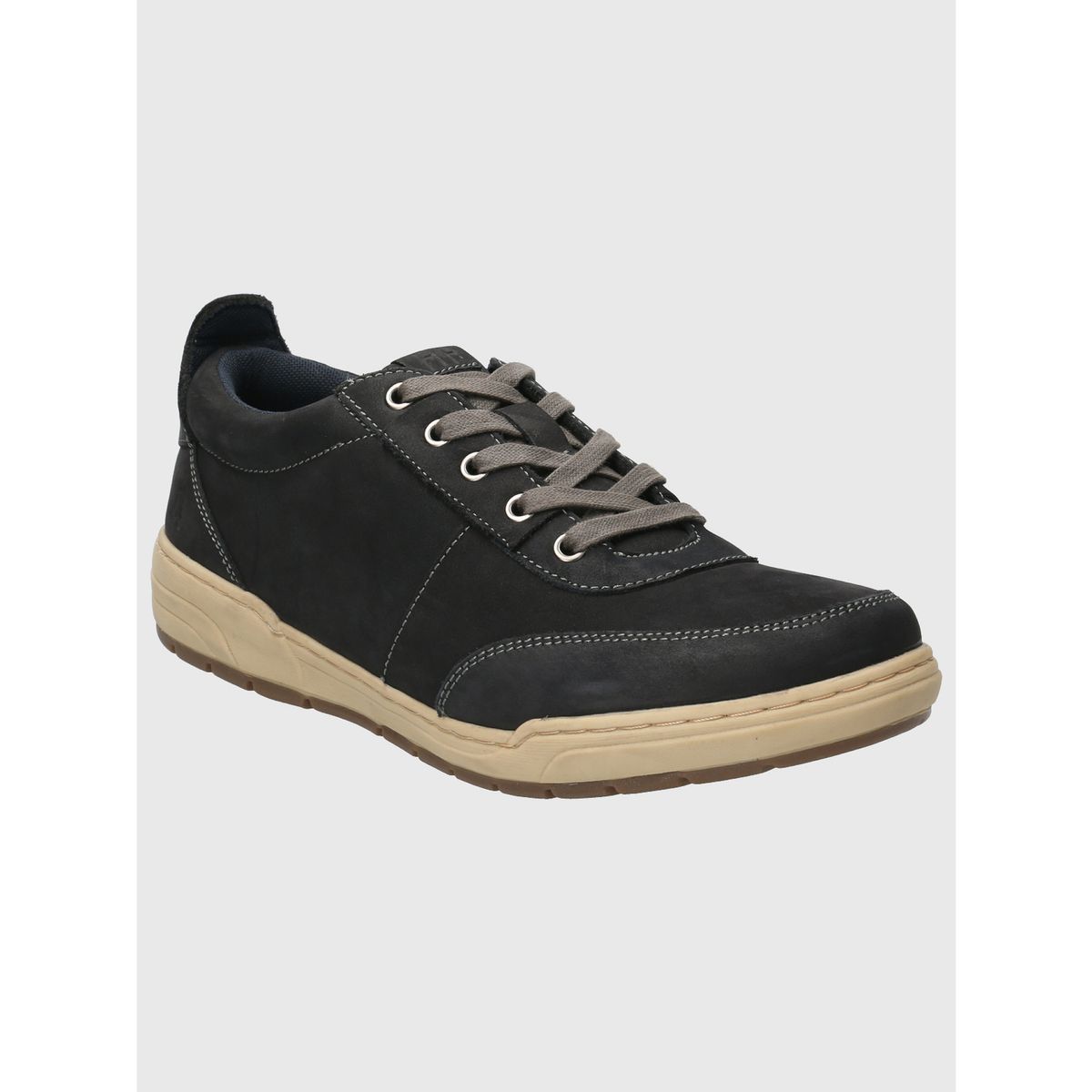 HUSH PUPPIES - Zapatilla Cuero Hombre Draper Gris HUSH PUPPIES