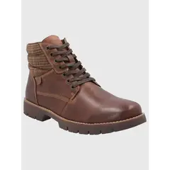 HUSH PUPPIES - Botin Cuero Hombre Rosco Café