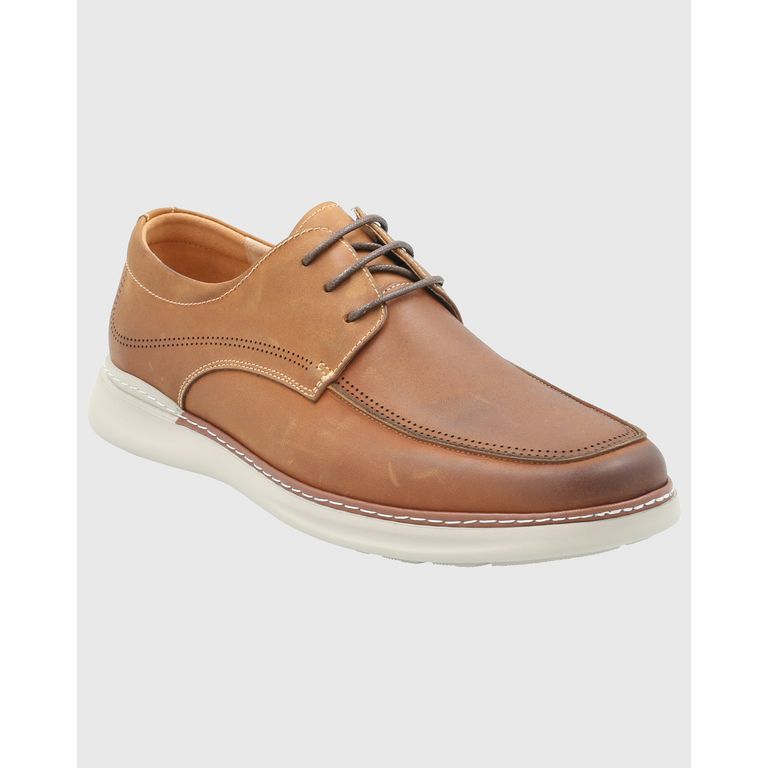 Zapato Cuero Hombre Max G Café