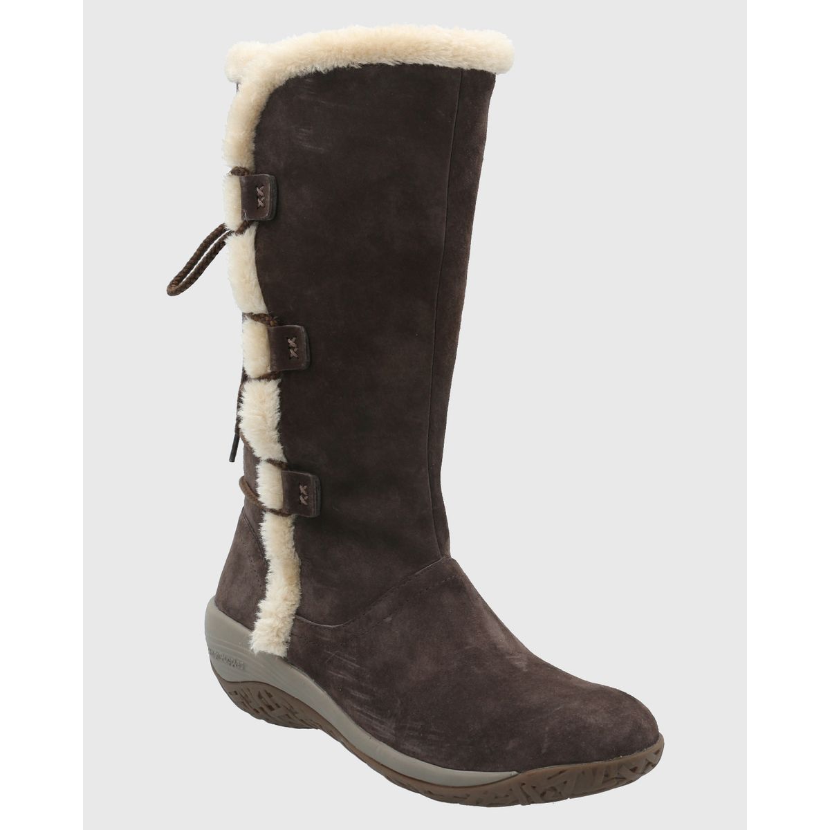 HUSH PUPPIES - Bota Cuero Mujer Alove Café HUSH PUPPIES