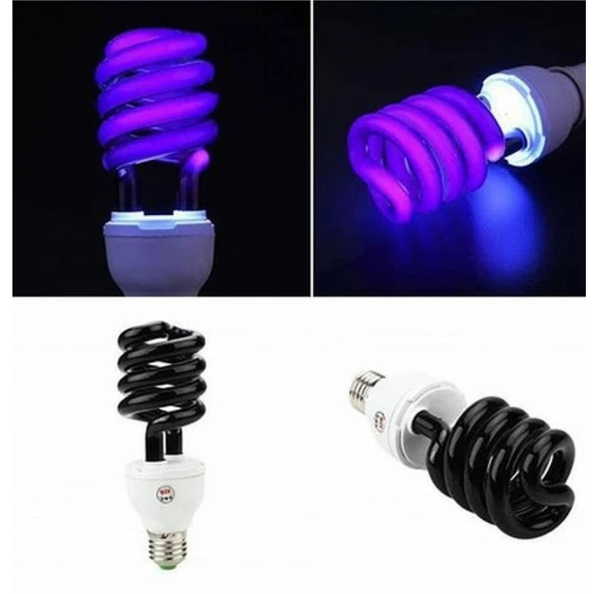 GENERICO - PACK x2 Ampolleta Fiesta Fluor Luz Ultravioleta Uv 40w Disco