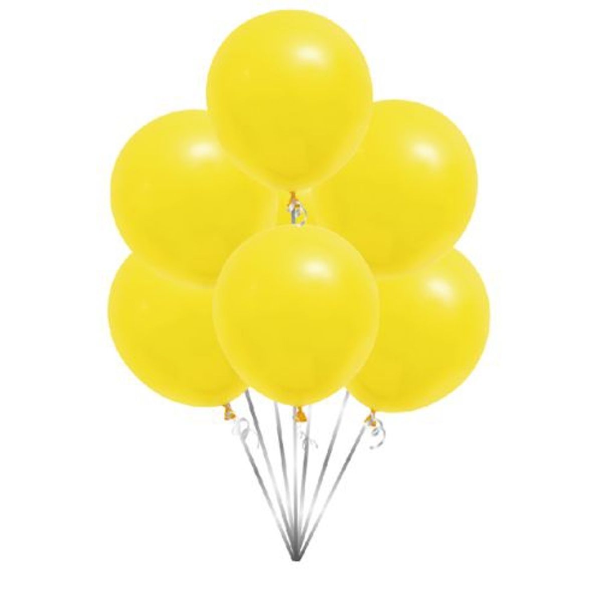 GENERICO - Globos Latex 25 Cm 10 Unidades Color Amarillo