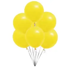 GENERICO - Globos Latex 25 Cm 10 Unidades Color Amarillo