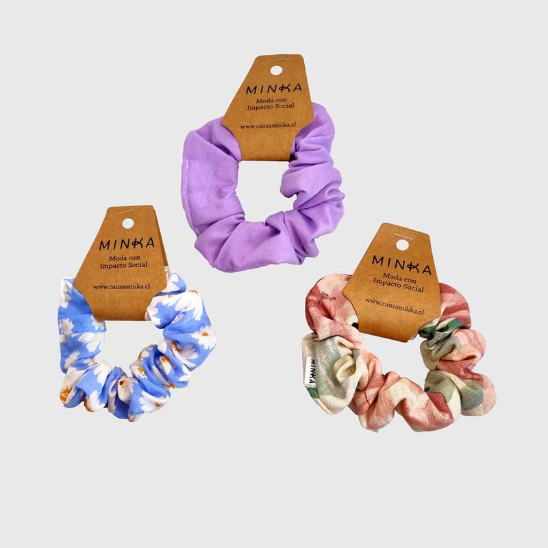 MINKA - Pack Scrunchies Margarita